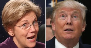 Trump: Elizabeth Warren Running for President in 2020 ‘a Dream Come True’